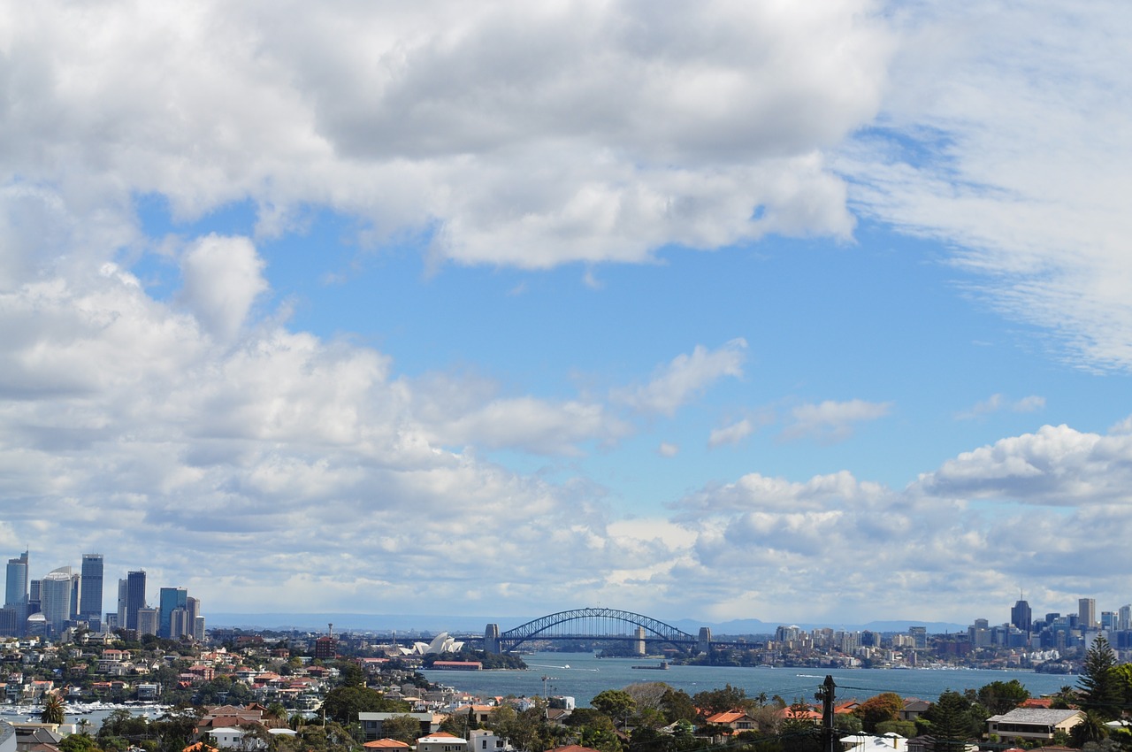 sydney australia clouds free photo