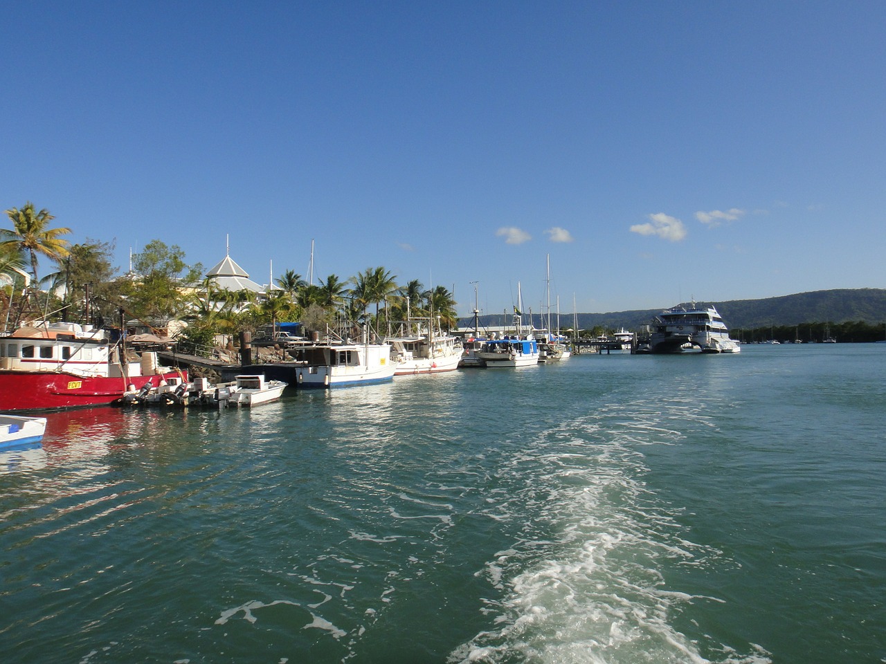 australia port boats free photo