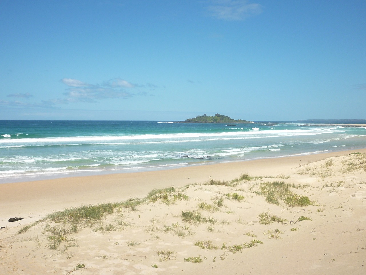 australia beach blue sky free photo