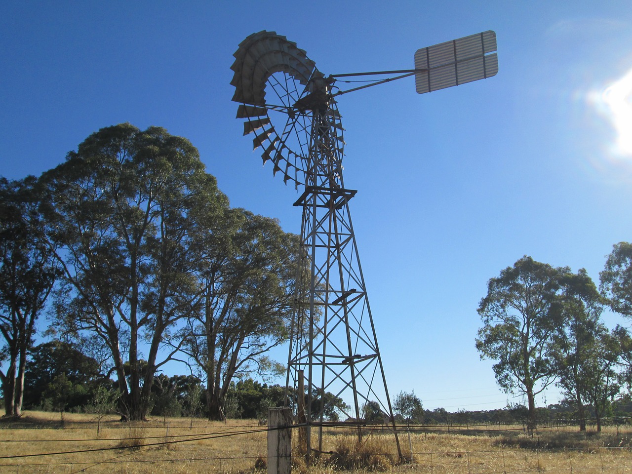 australia wind vane farm free photo
