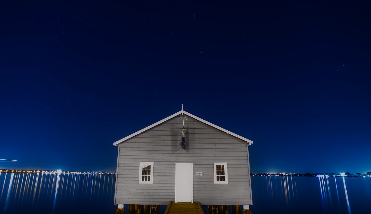 australia boathouse lake free photo