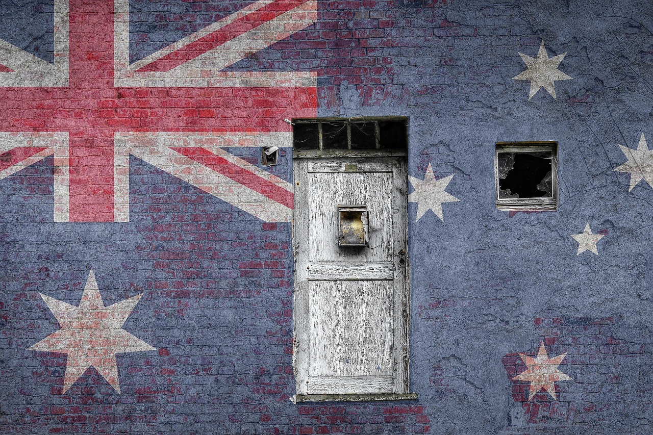 australia flag wall free photo