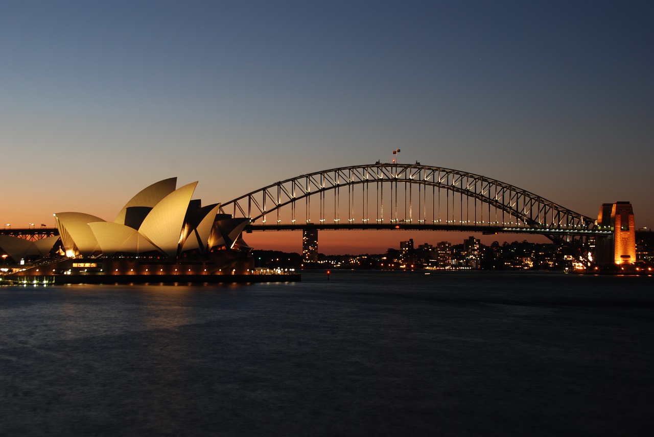 australia sunset sydney free photo