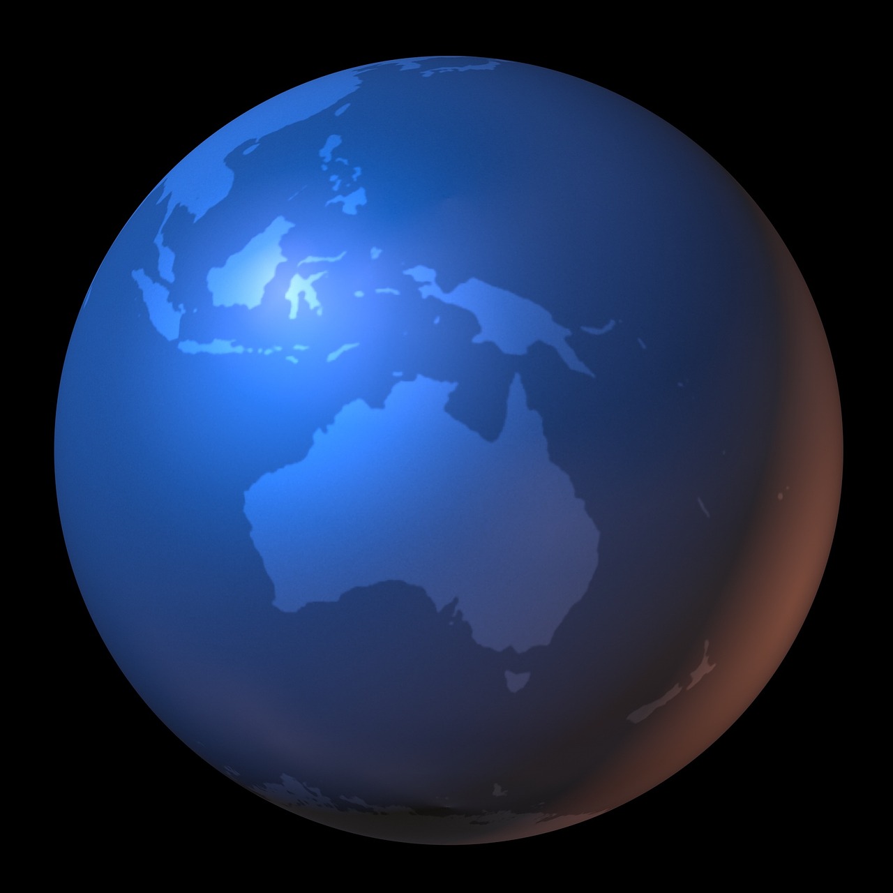 australia map of the world map free photo
