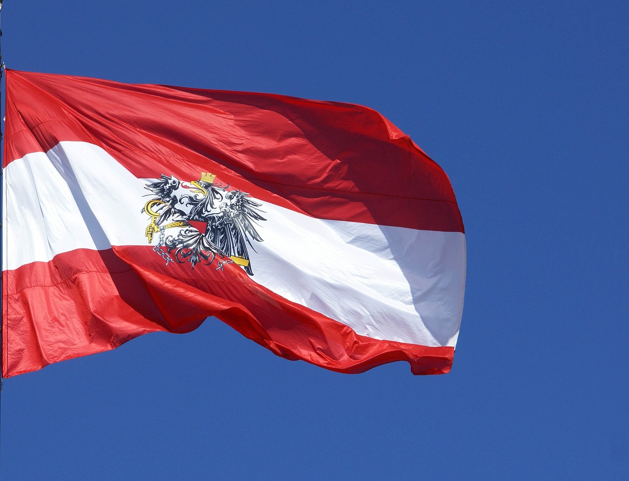 austria the flag of the pledge free photo