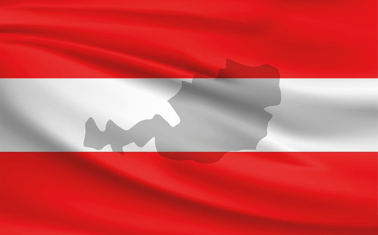 austria flag banner free photo