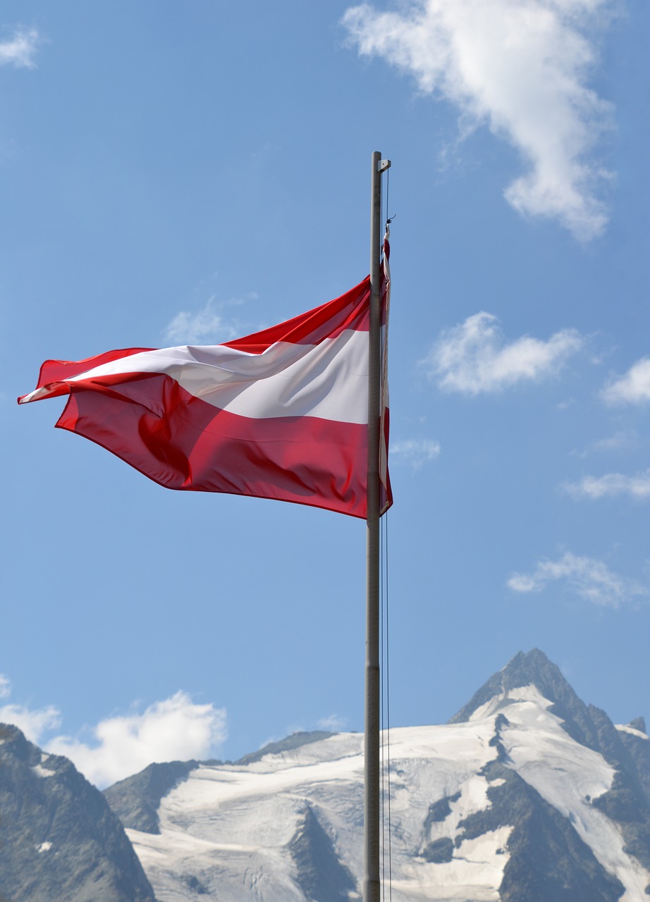 austria flag grossglockner free photo