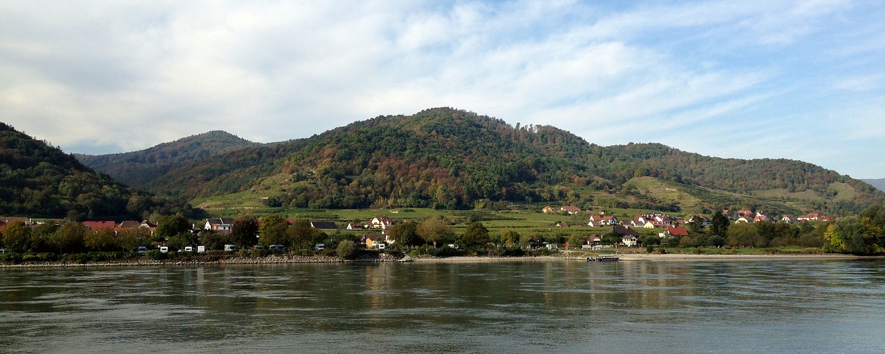 austria river danube landscape free photo
