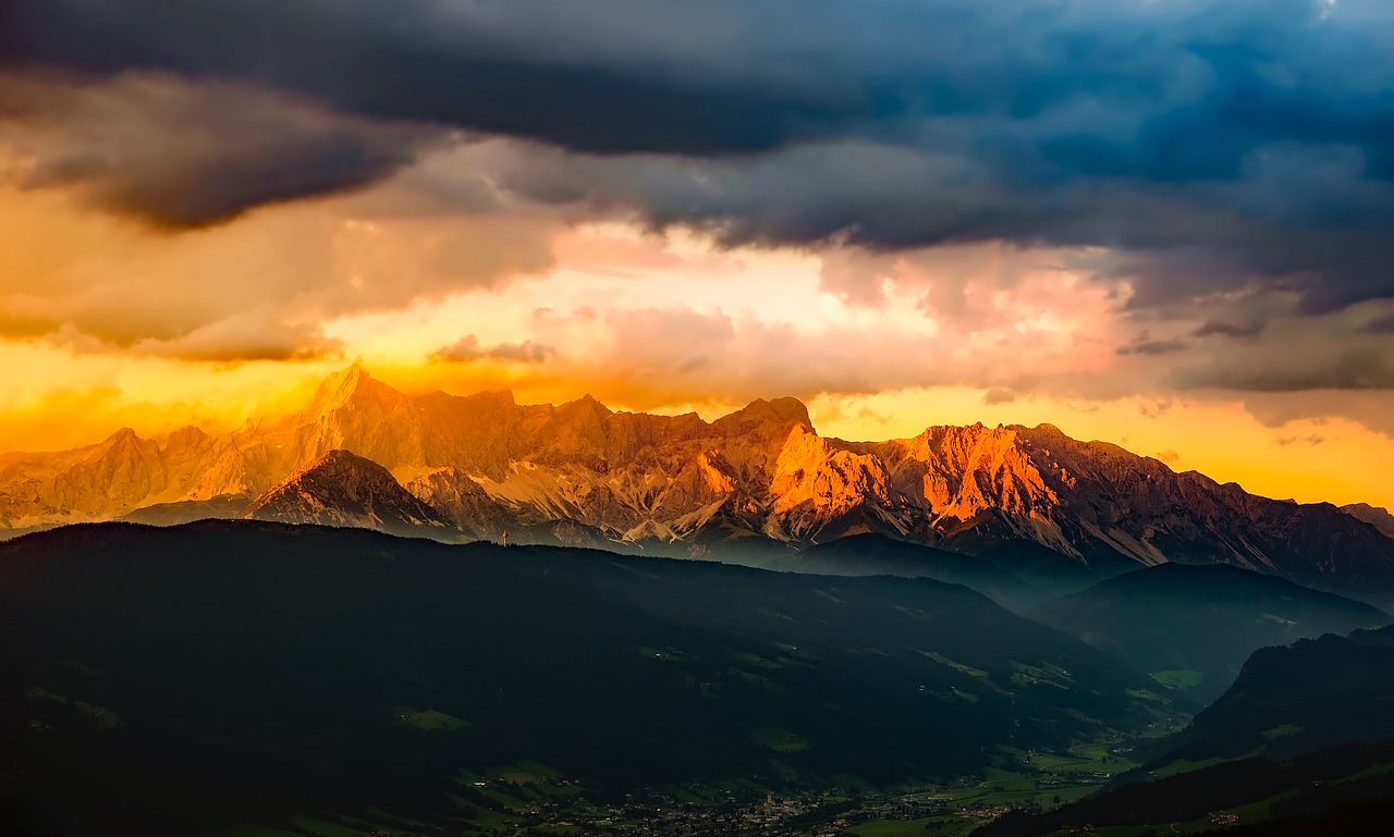 austria sky clouds free photo