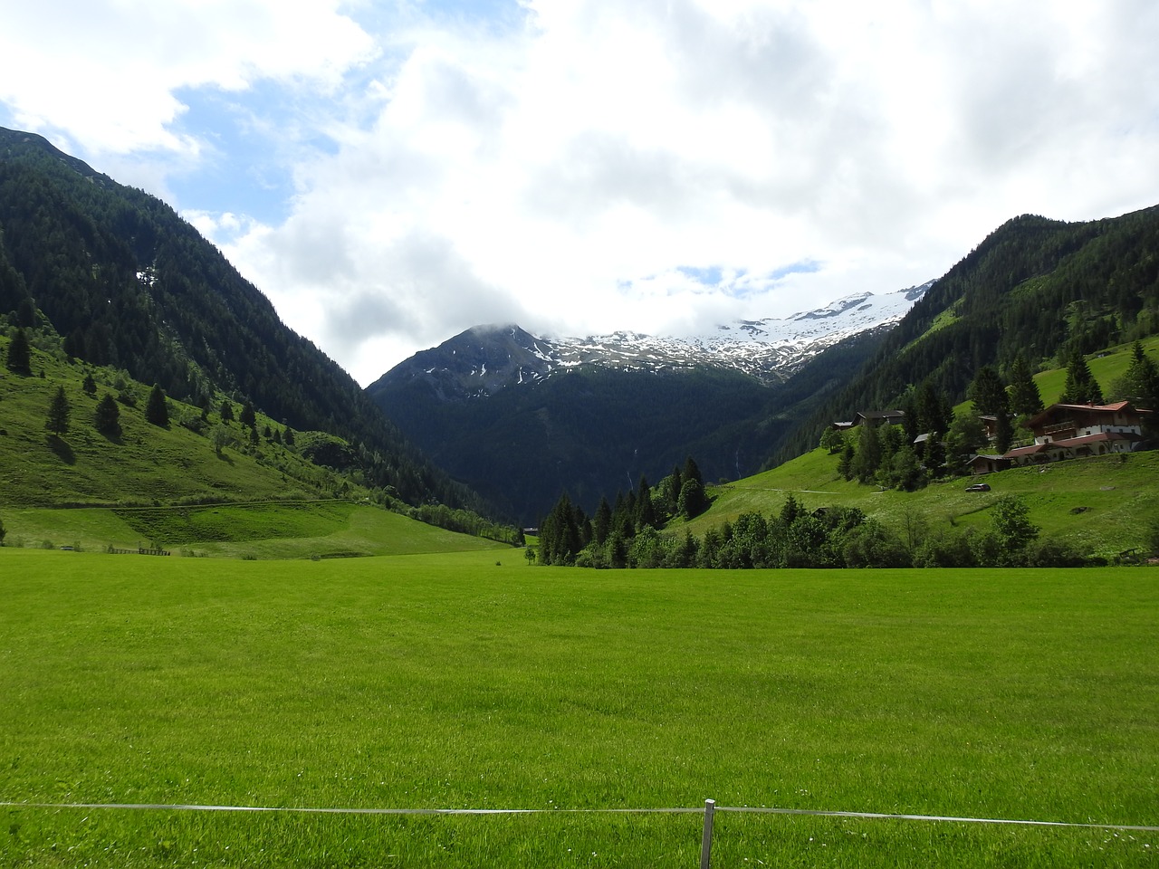 austria mountains meadow free photo