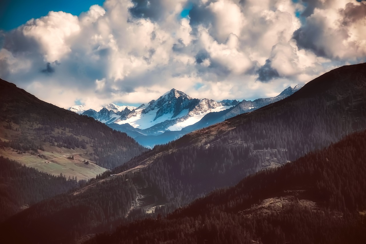 austria mountains sky free photo