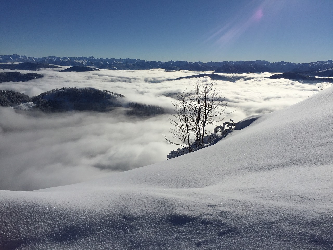 austria mountains snow free photo