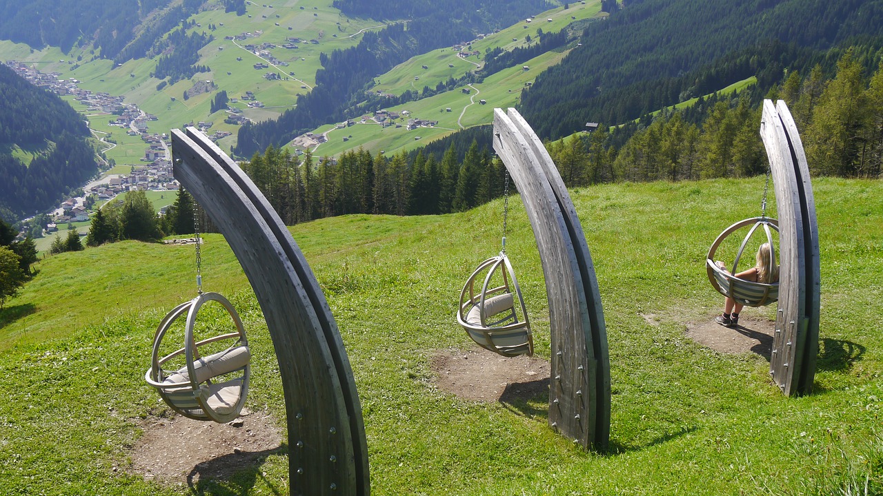 austria  alps  swing free photo