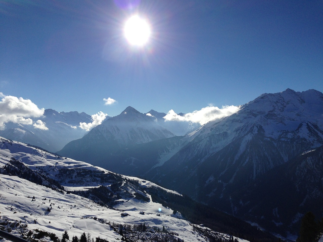 austria alpine panorama free photo