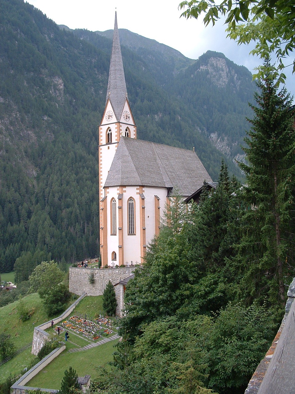 austria church landscape hills free photo