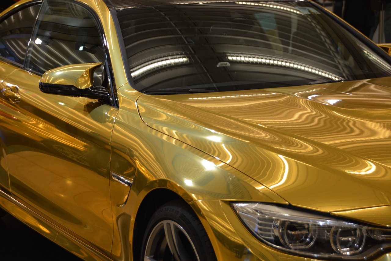 auto bmw gold free photo