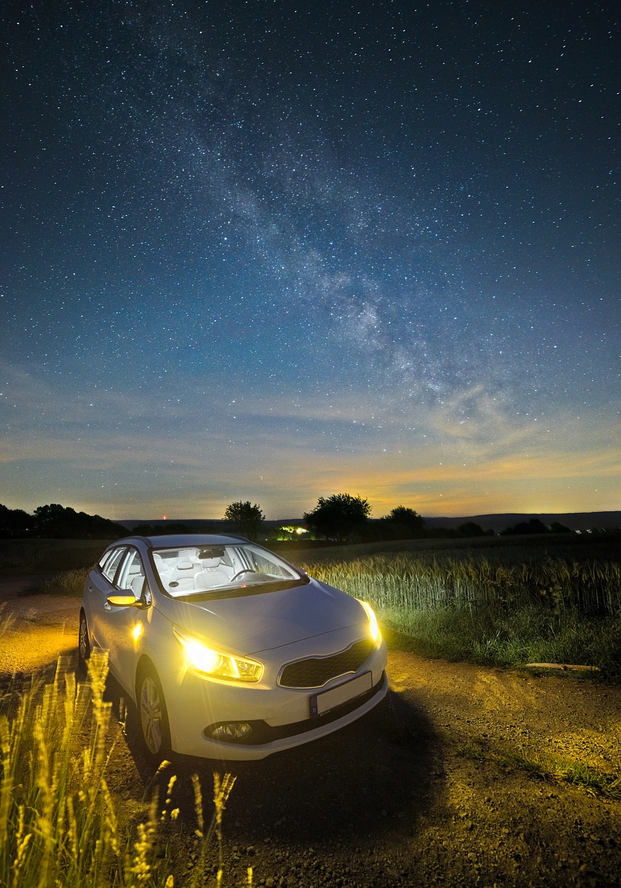 auto night lights free photo