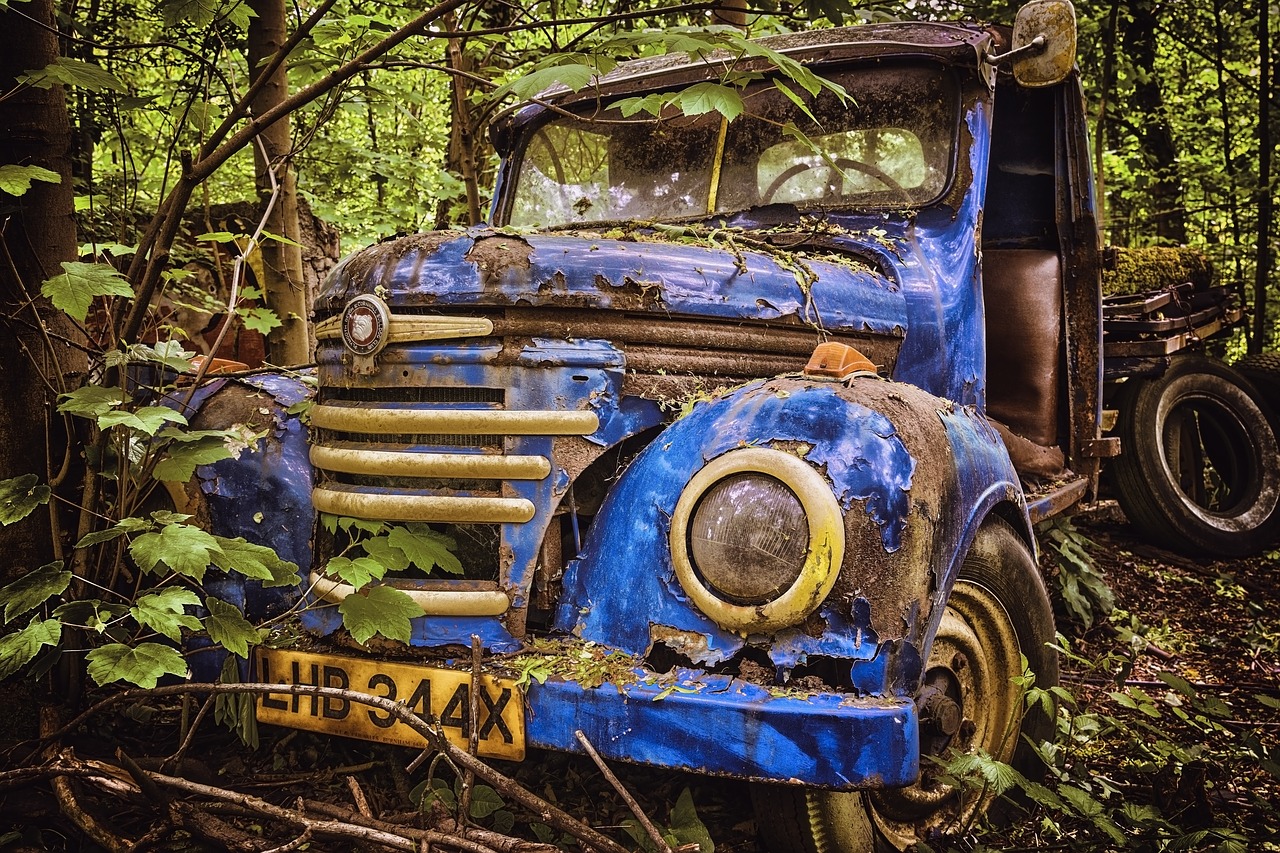 auto  wreck  rusted free photo