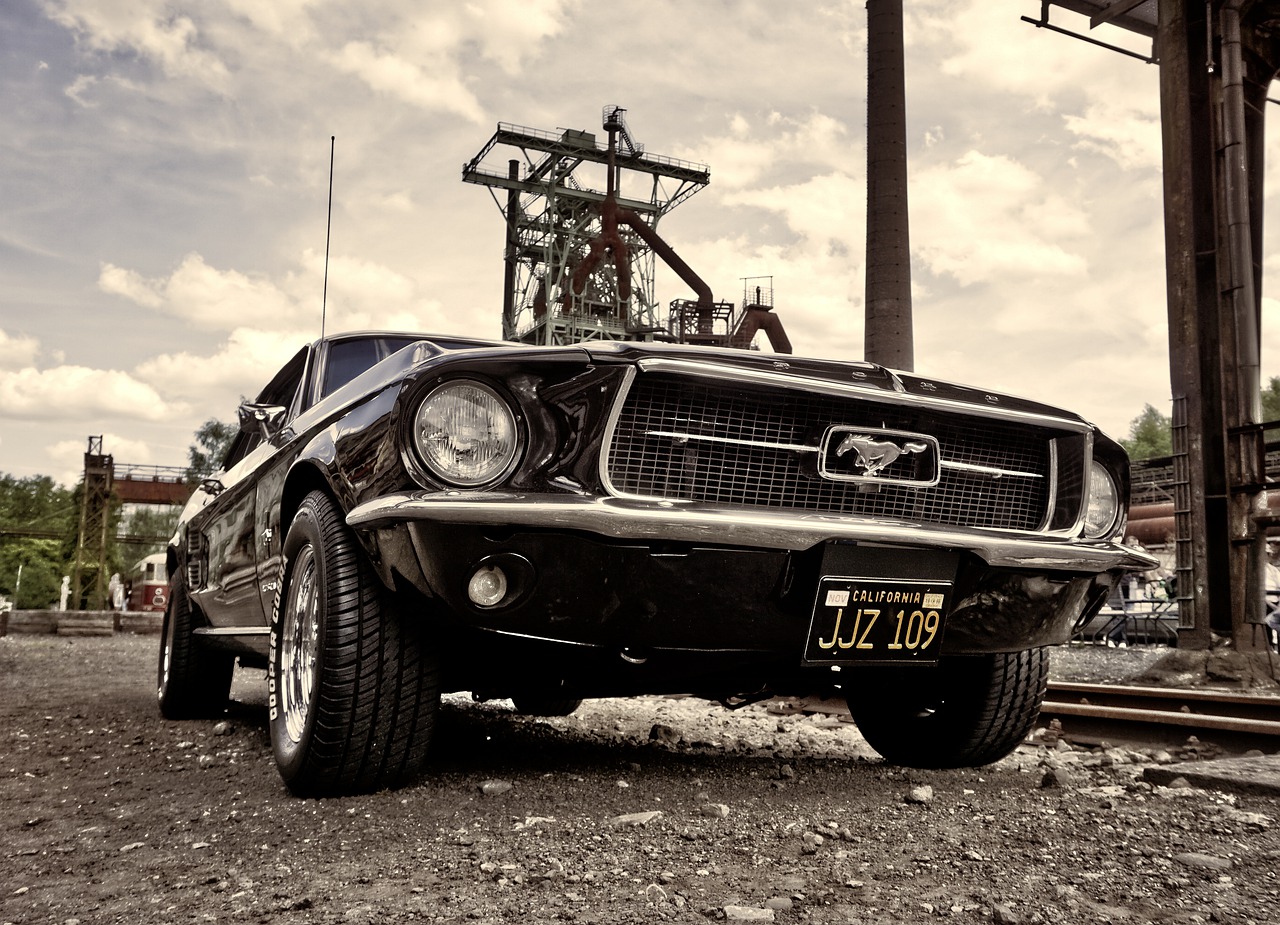 auto  oldtimer  mustang free photo