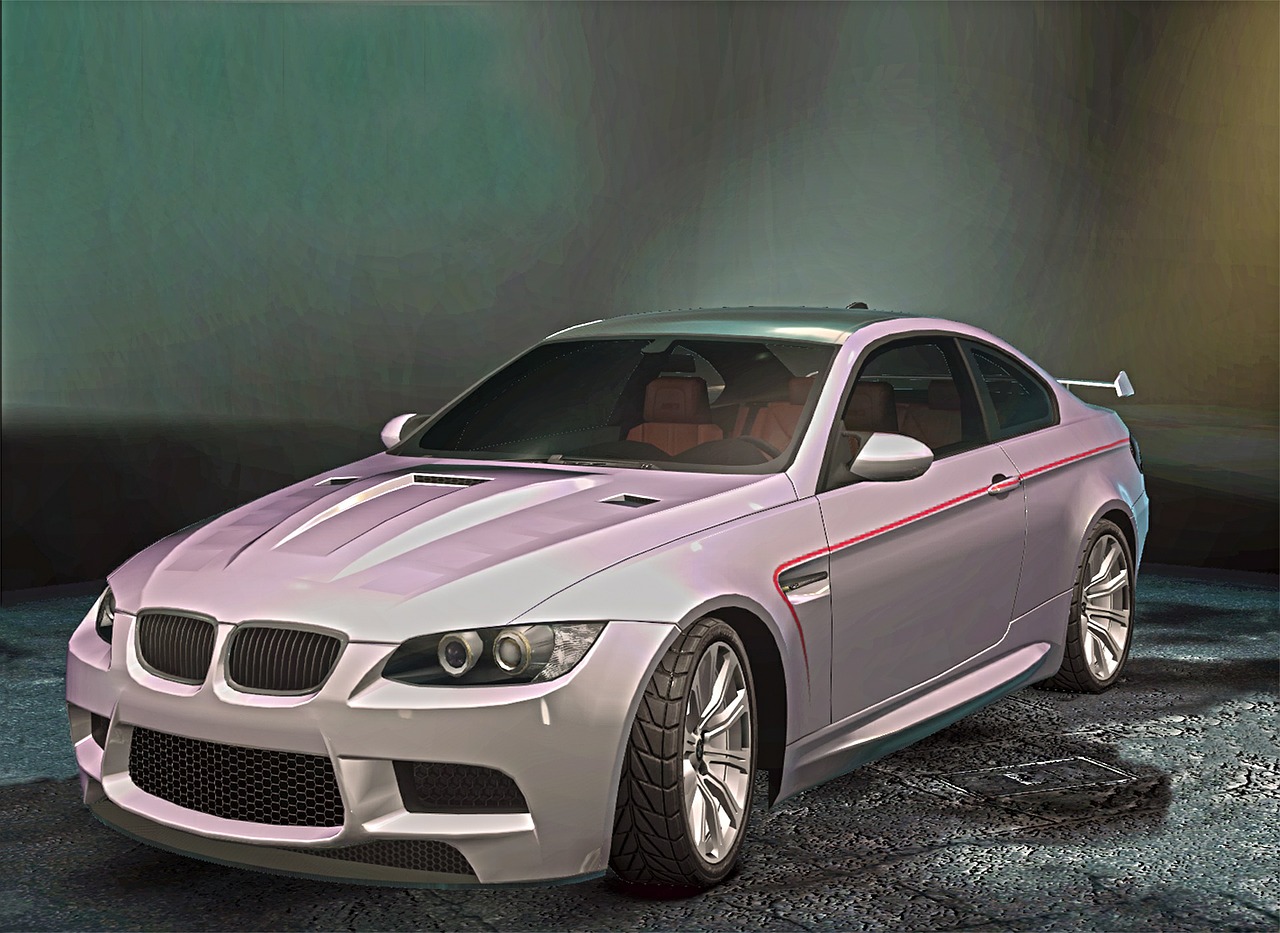 auto bmw render free photo