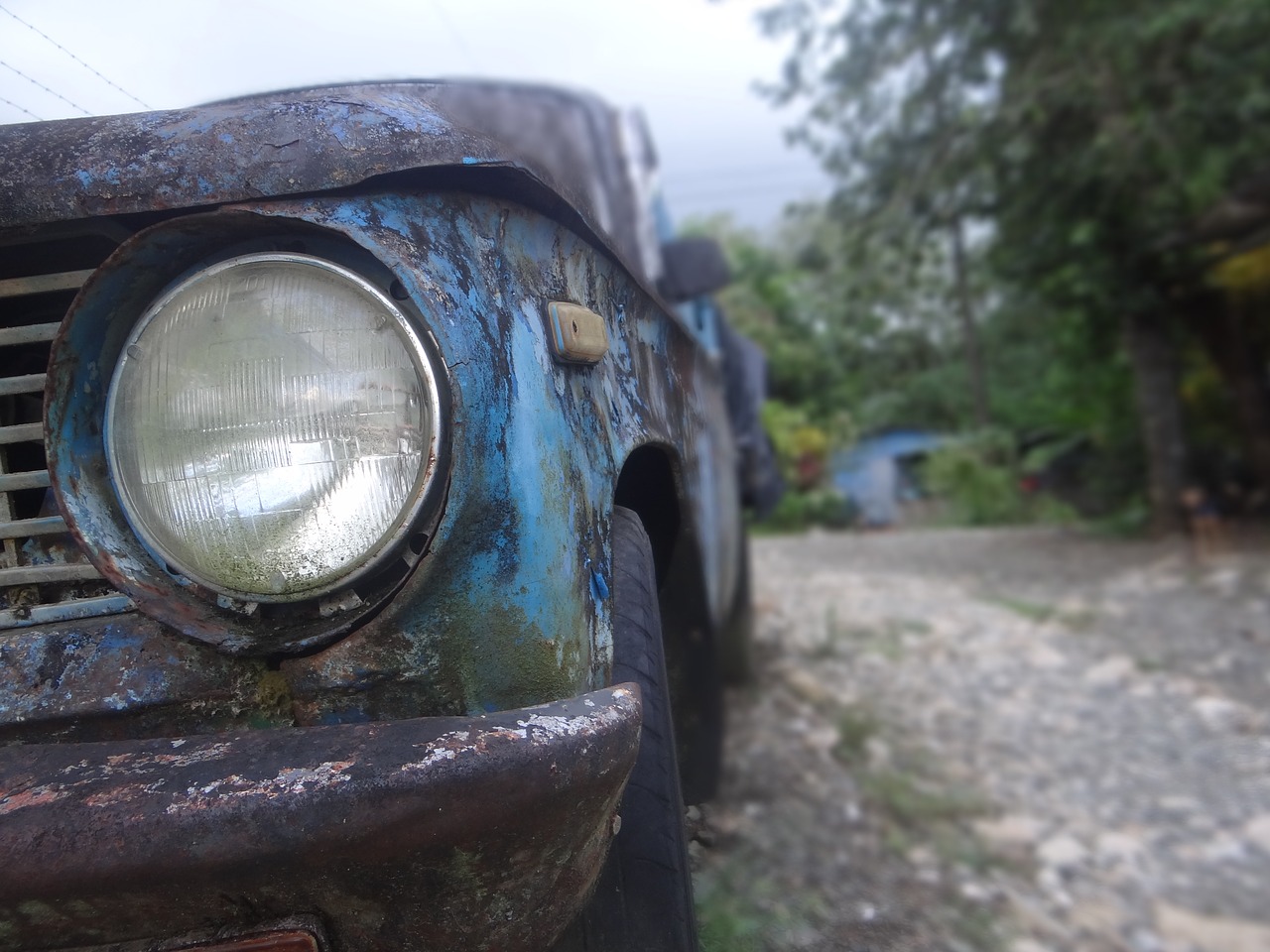 auto classic  rust  veteran free photo