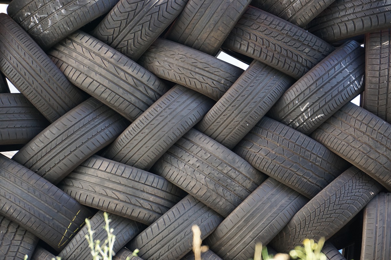 auto tires black stacked free photo