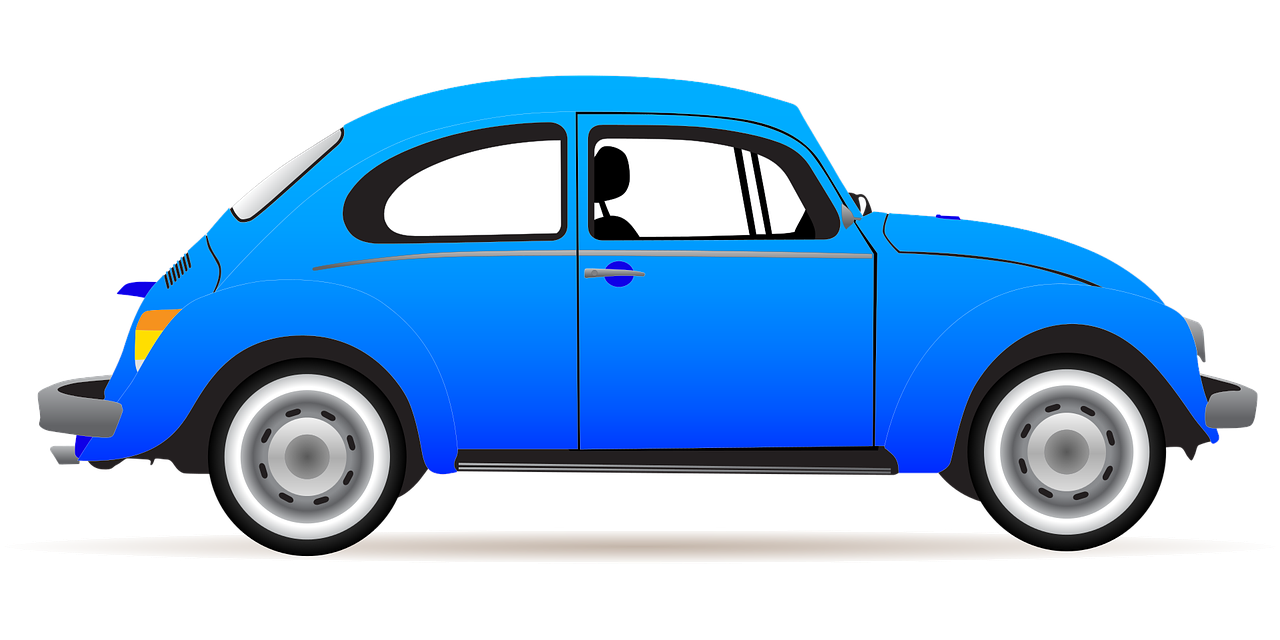 automobile beetle blue free photo