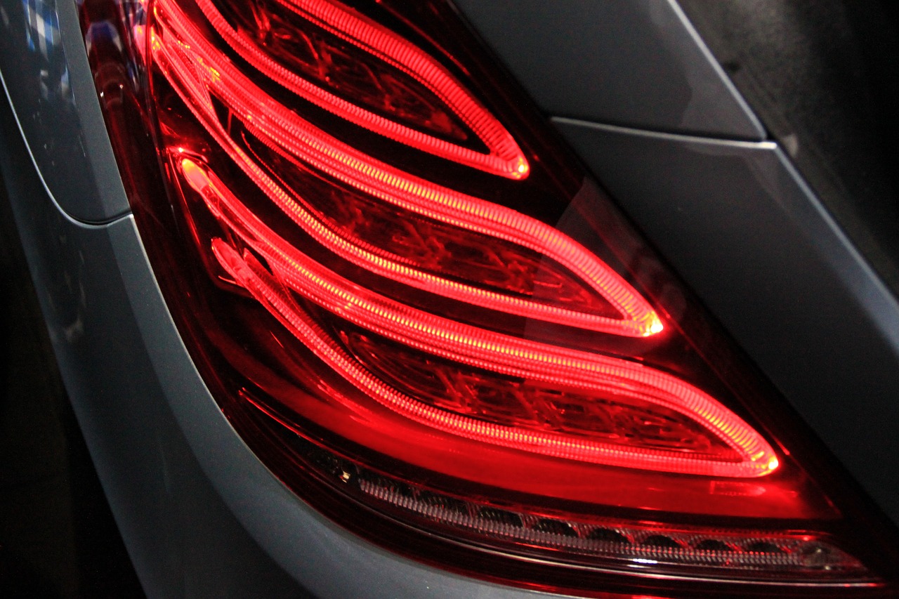 automotive tail lights mercedes-benz free photo
