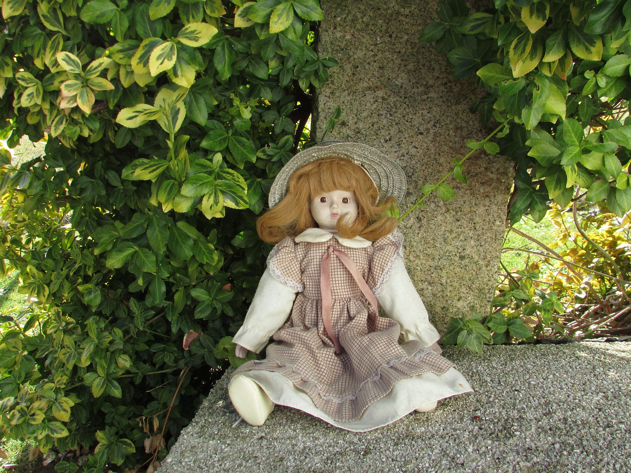 autumn bush doll free photo