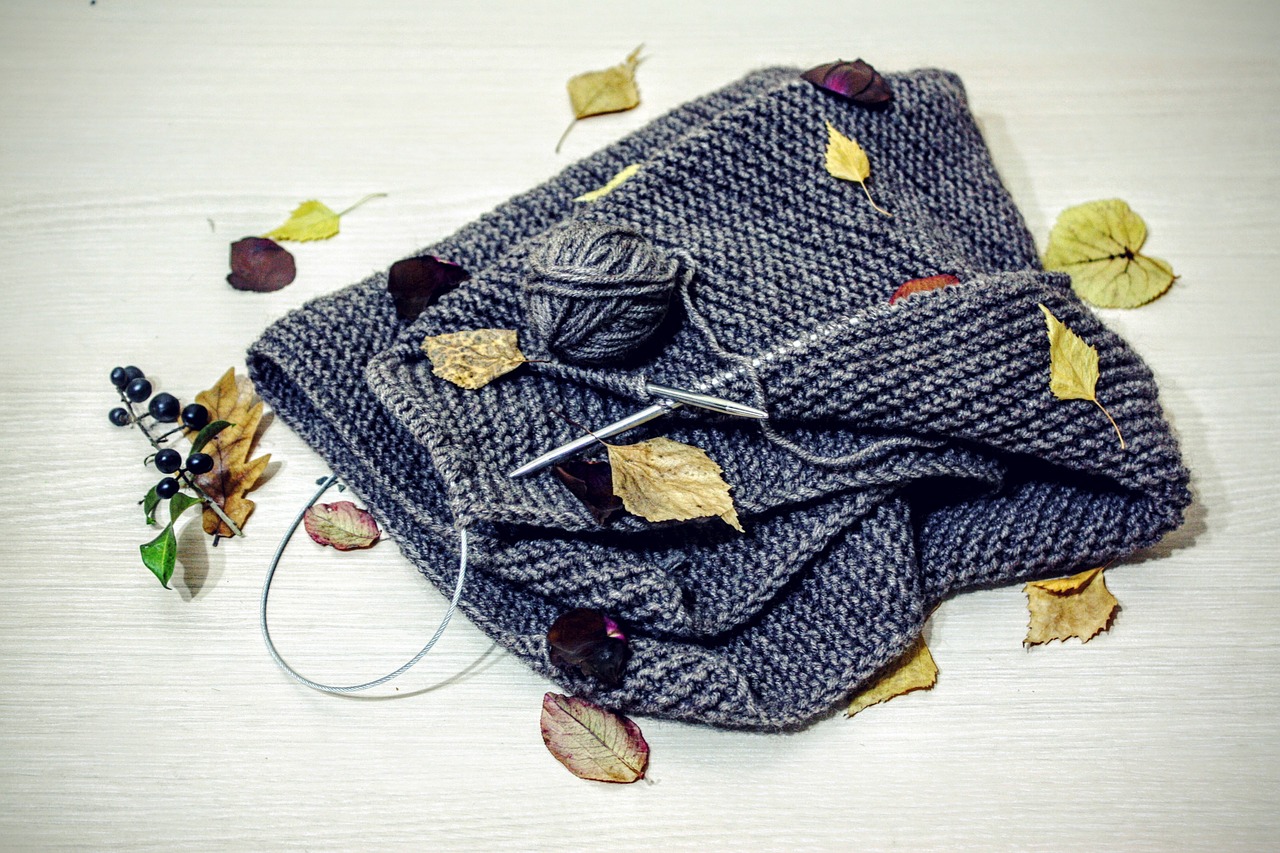 autumn knitting clothing free photo