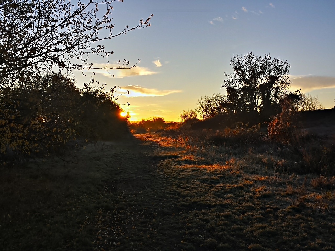 autumn sunrise mood free photo