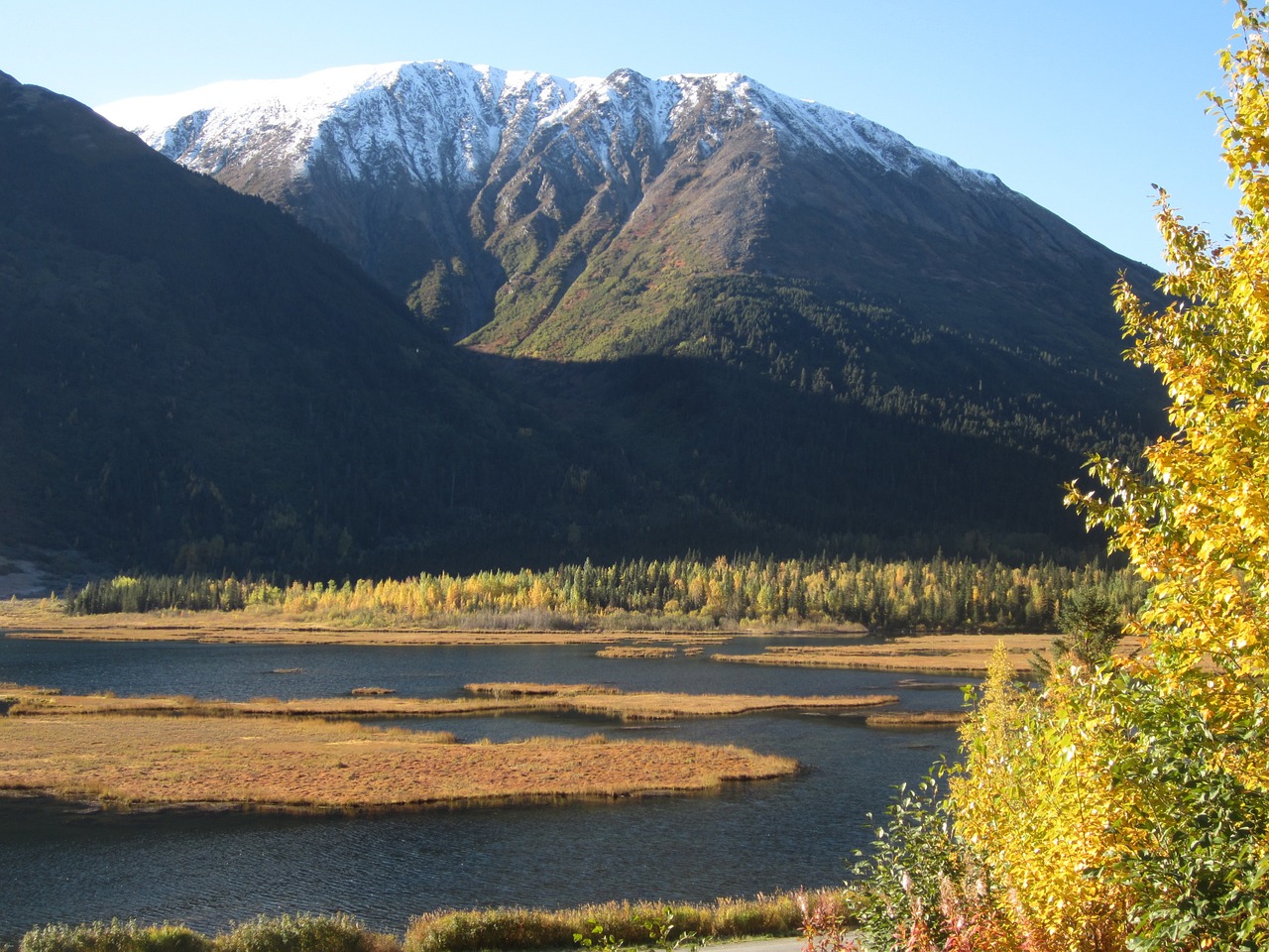 autumn alaska mountain free photo