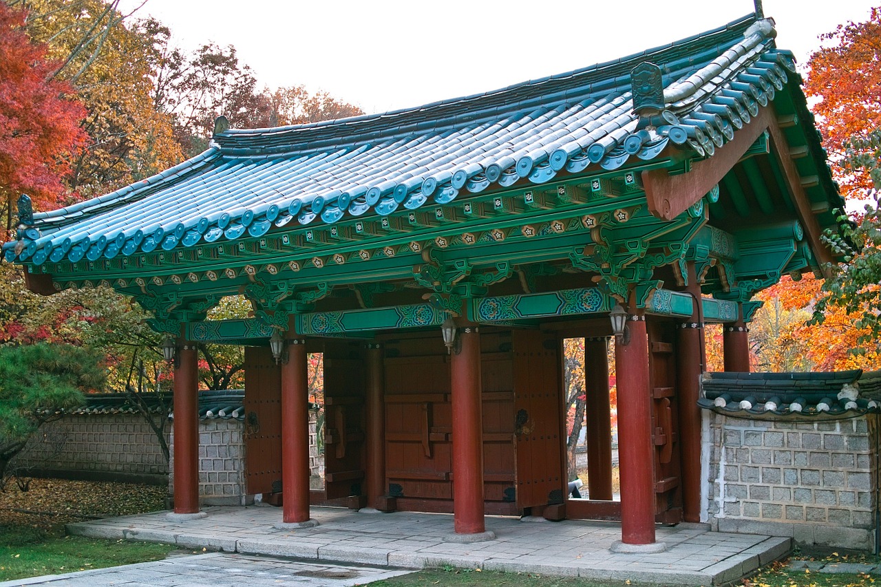 autumn autumn leaves forbidden city free photo