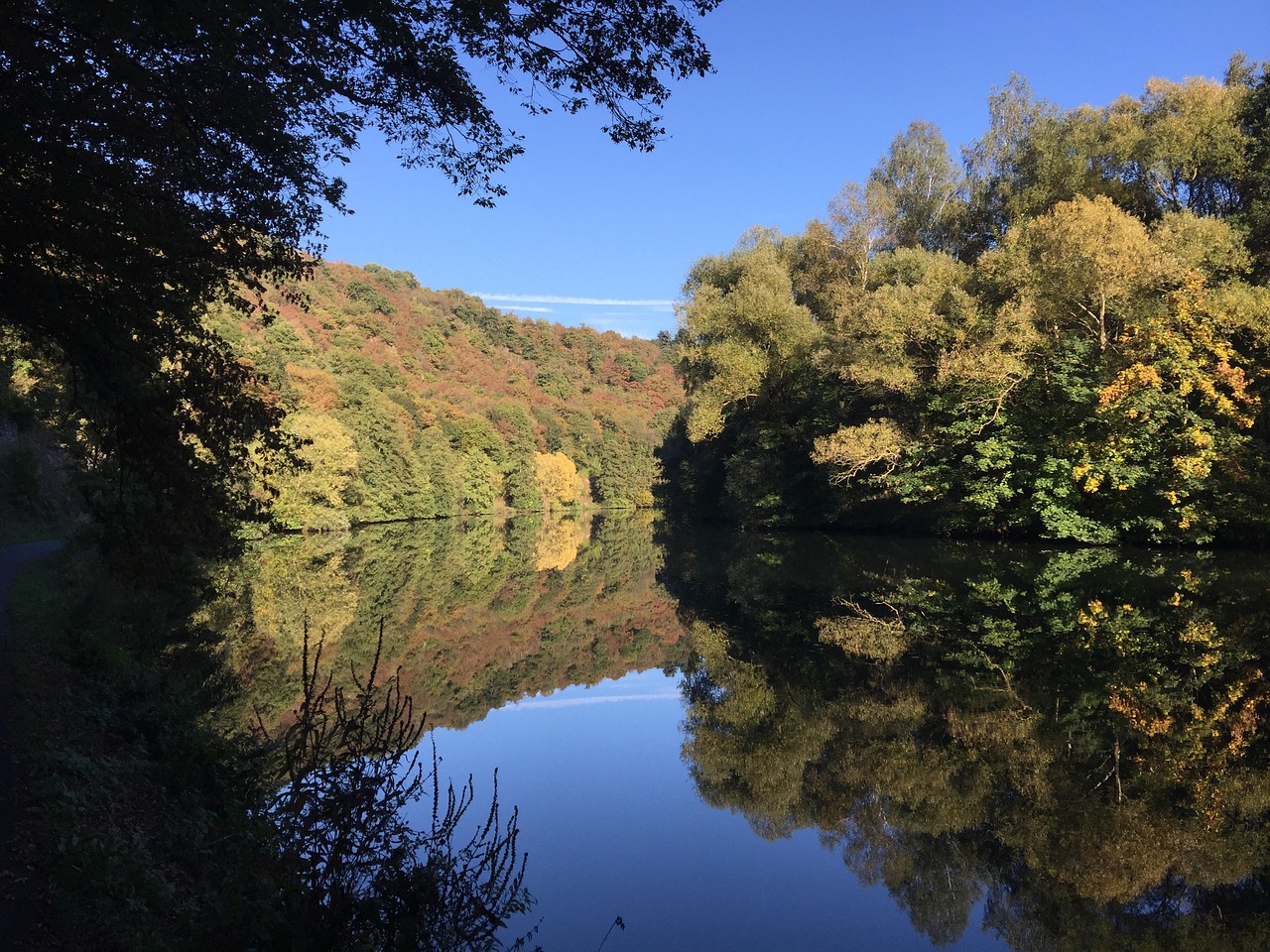 autumn landscape river free photo