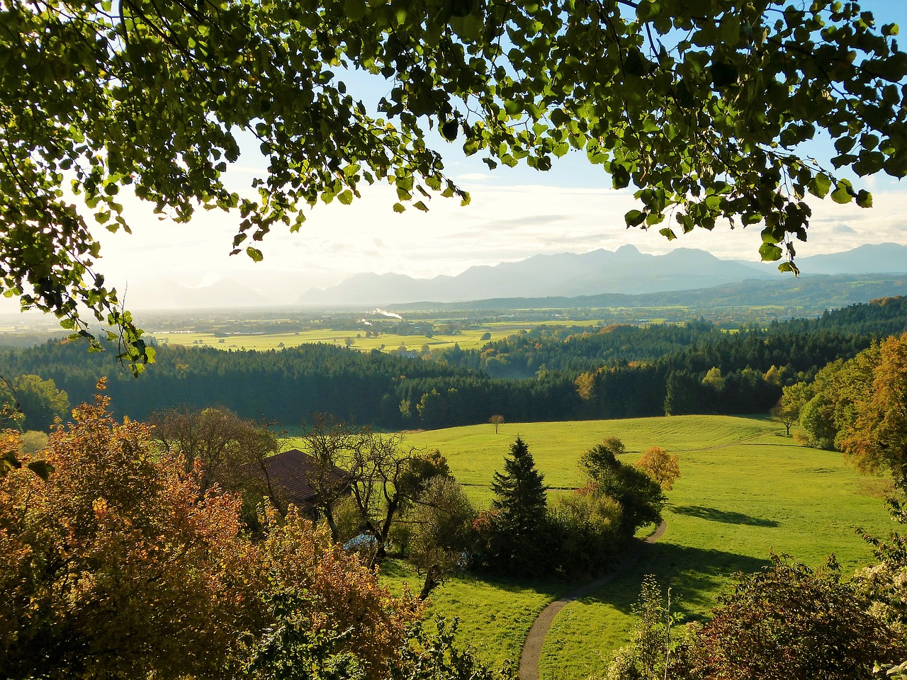 autumn landscape beautiful view free photo