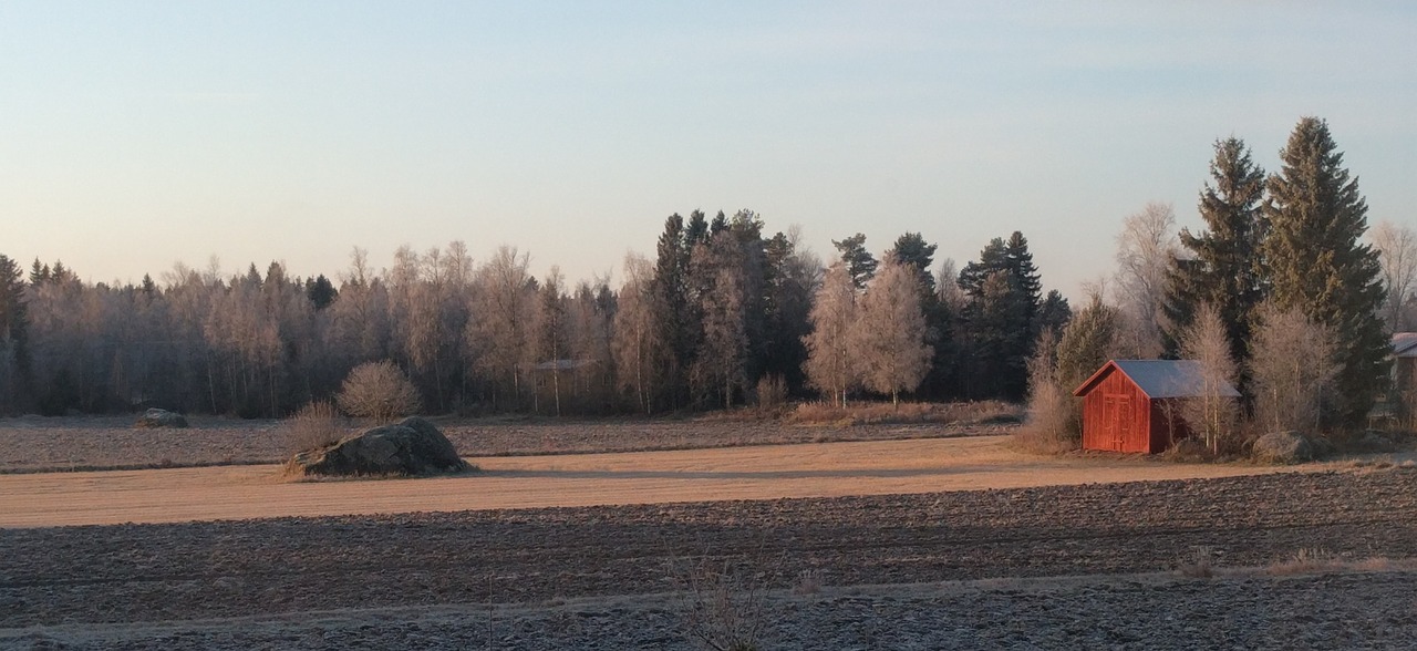 autumn barn nature free photo