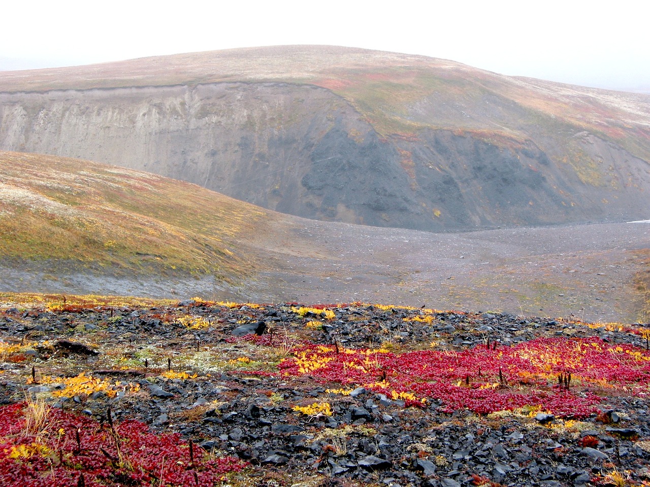 autumn mountains volcano free photo