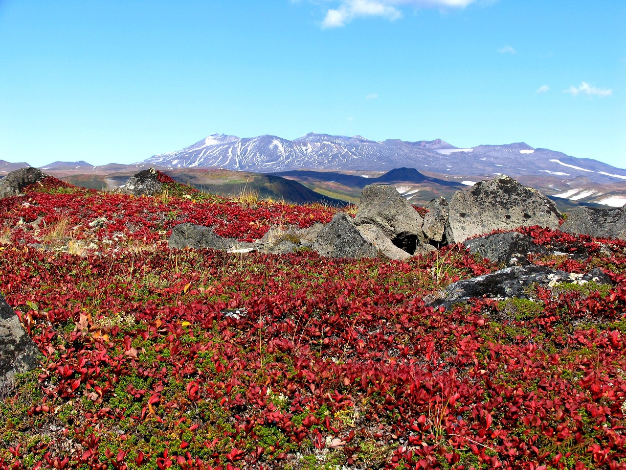 autumn mountains volcano free photo