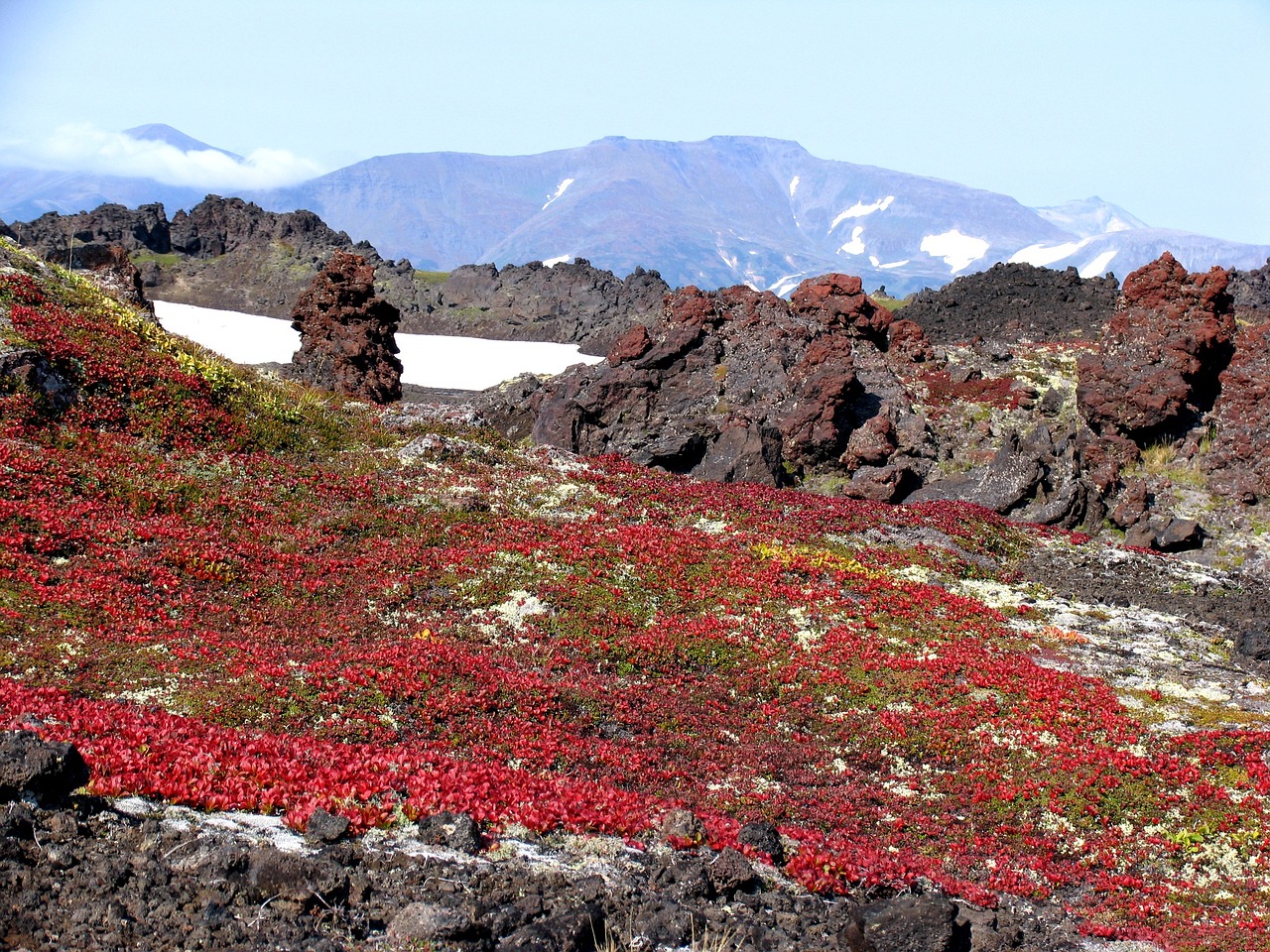 autumn mountains volcano free photo