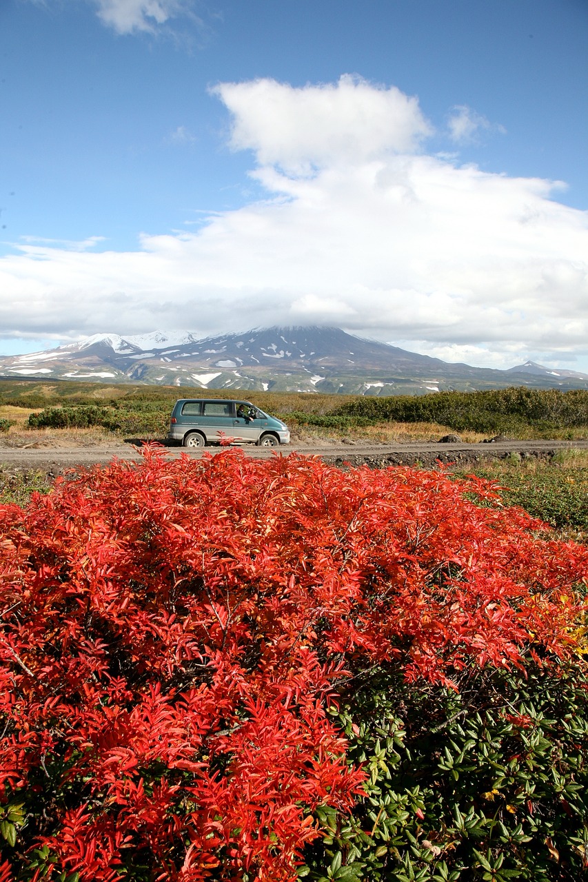 autumn mountains volcano free photo