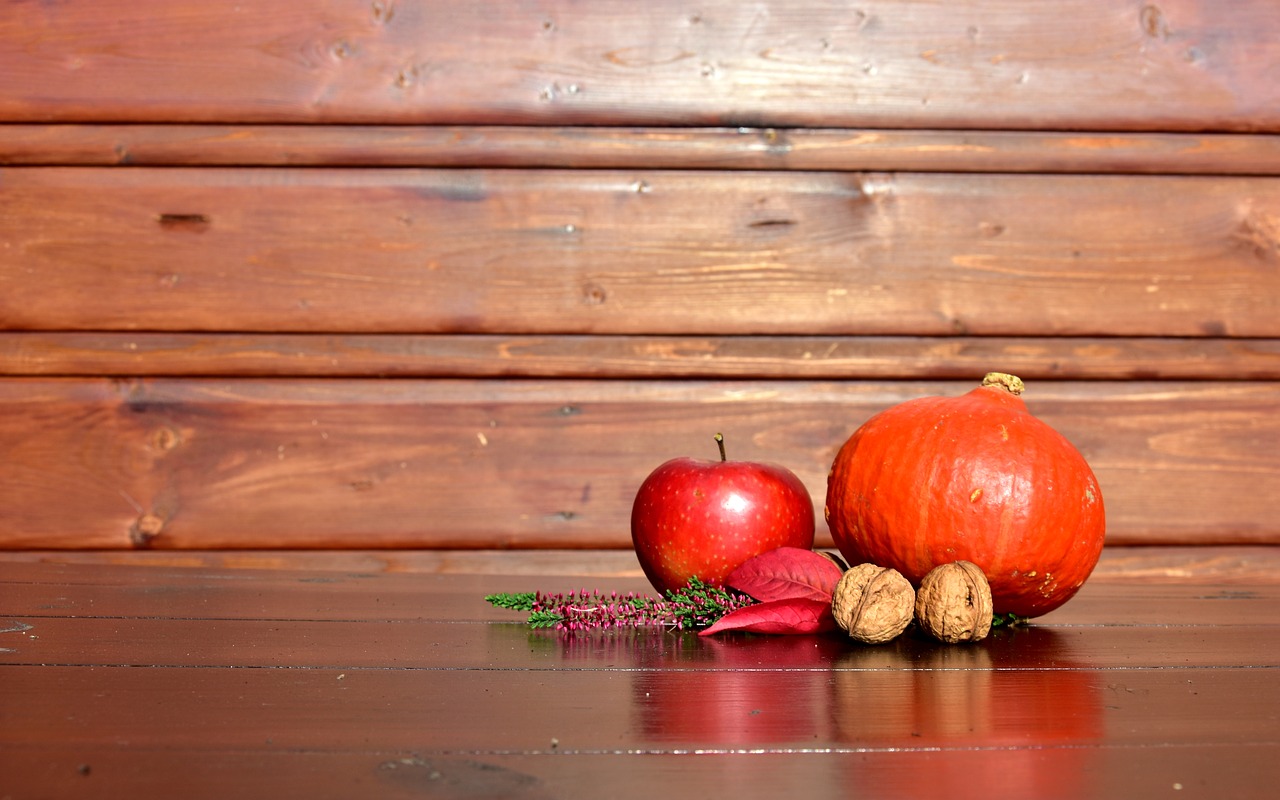 autumn pumpkin walnut free photo