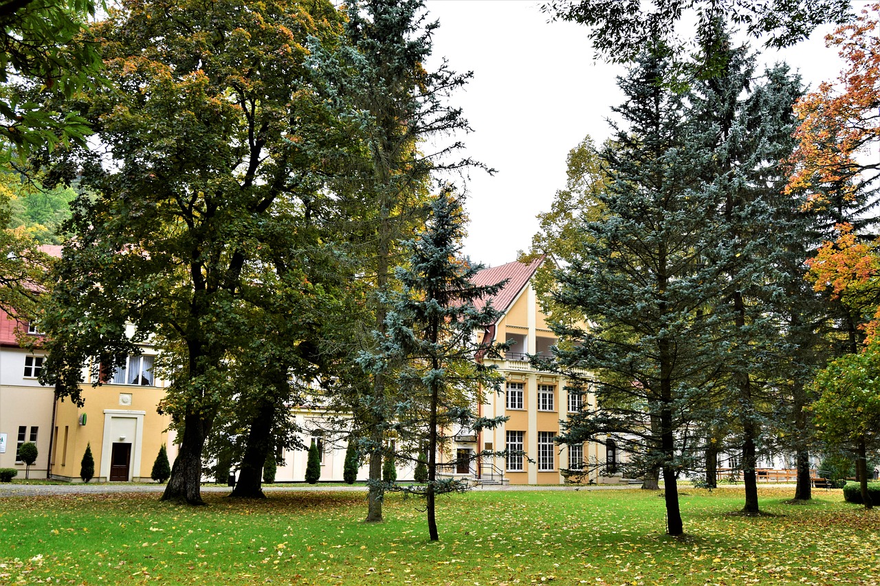 autumn park landmark free photo