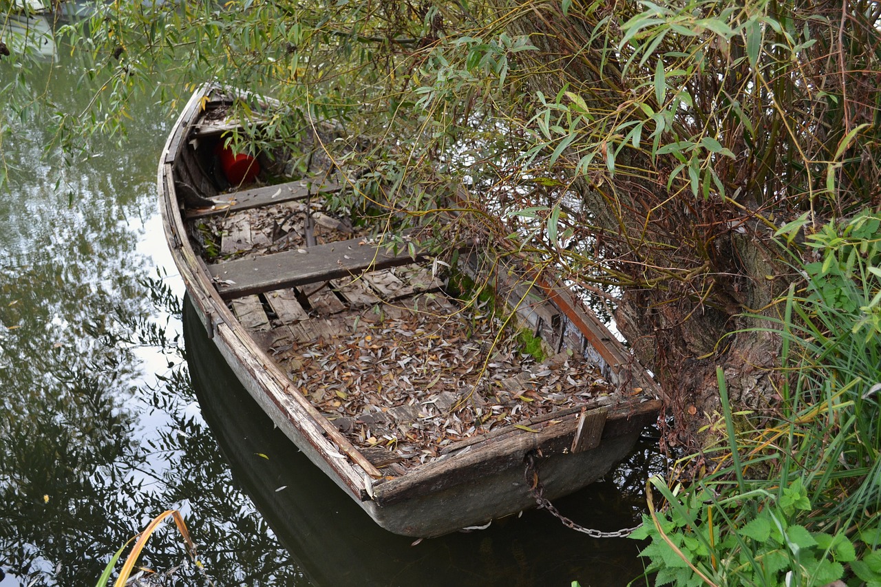 autumn boat water free photo