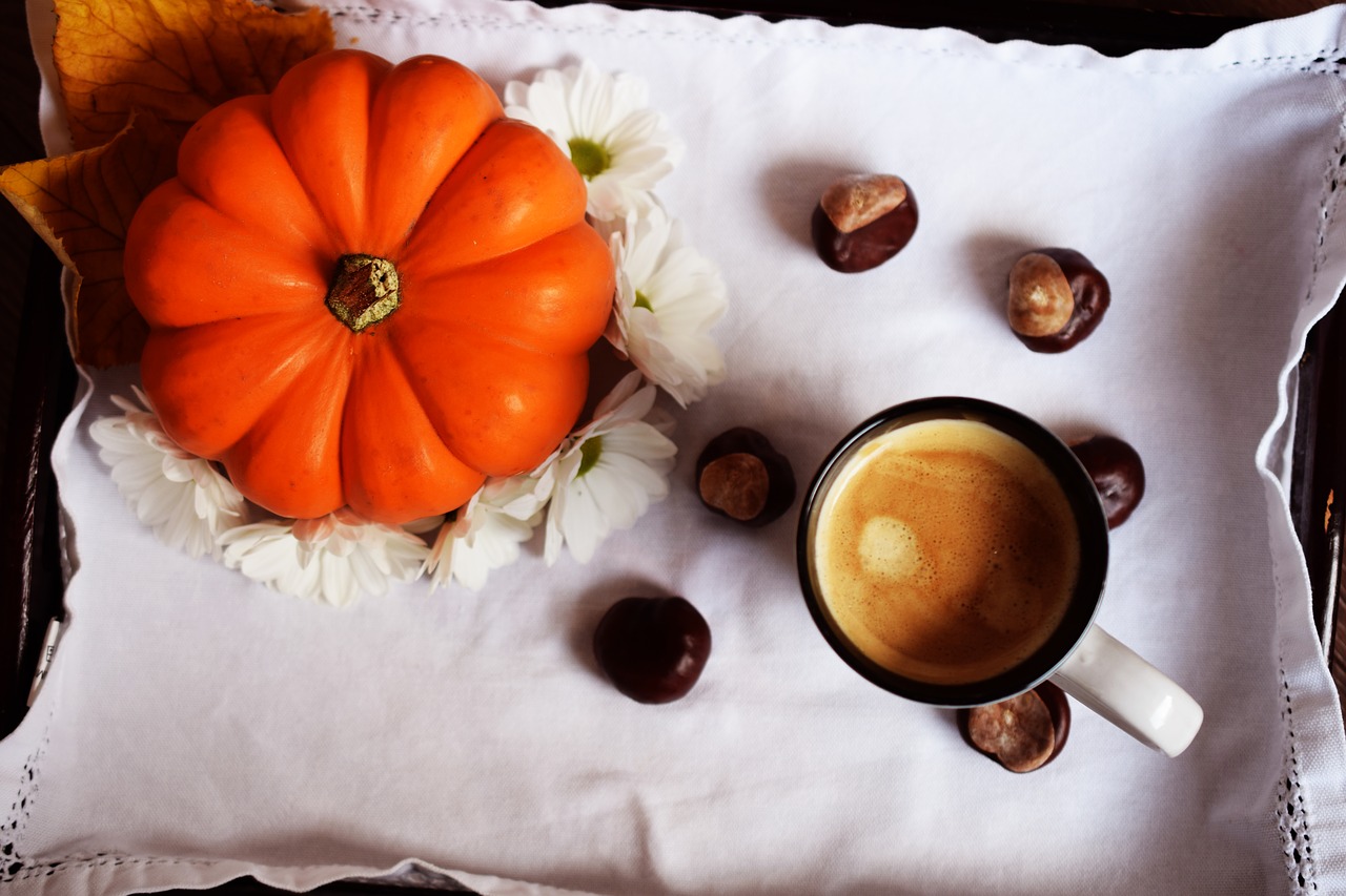 autumn coffee pumpkin free photo