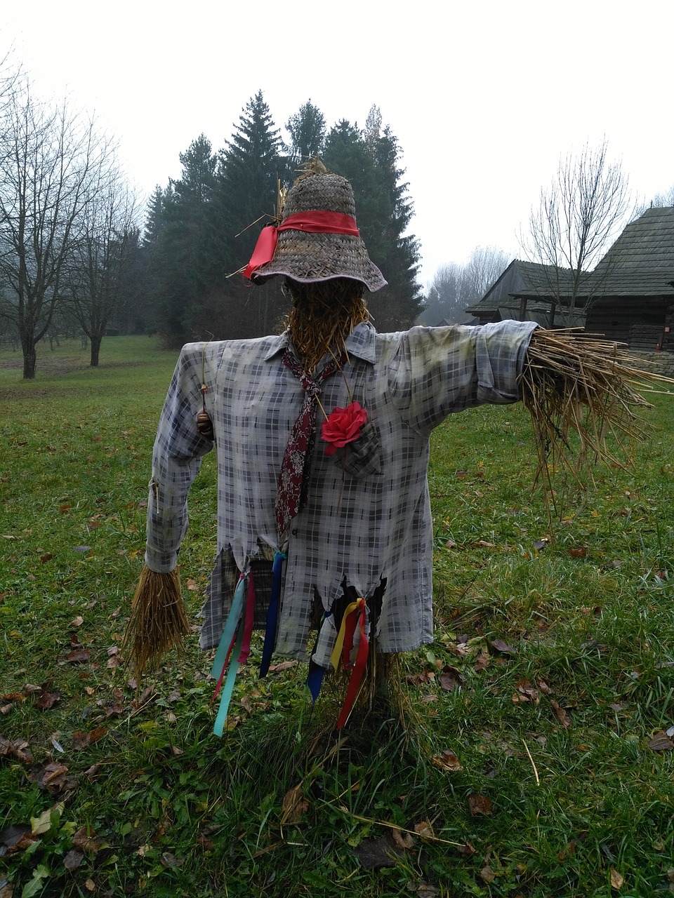 autumn scarecrow museum free photo