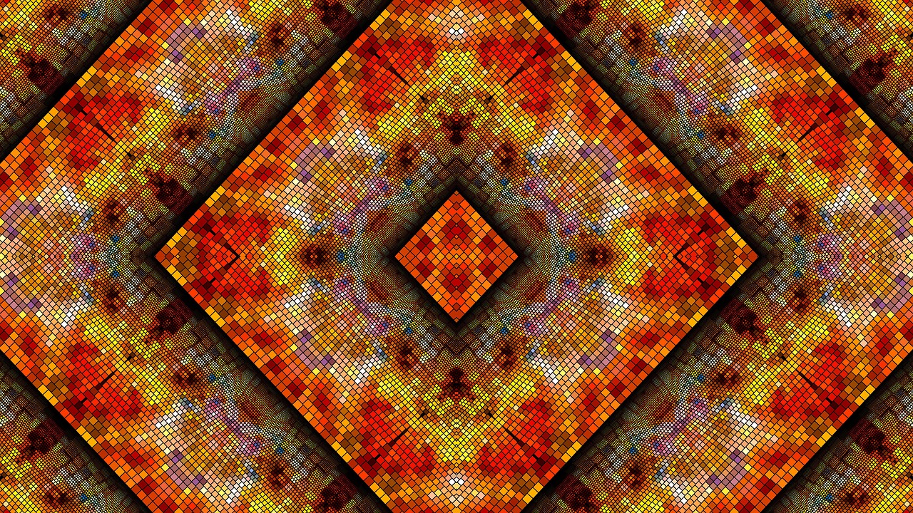 autumn  kaleidoscope art  pattern free photo