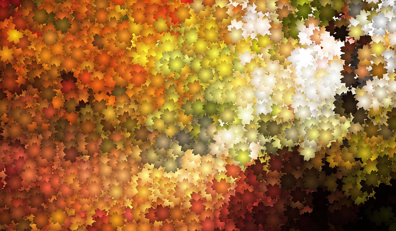 autumn  kaleidoscope art  pattern free photo