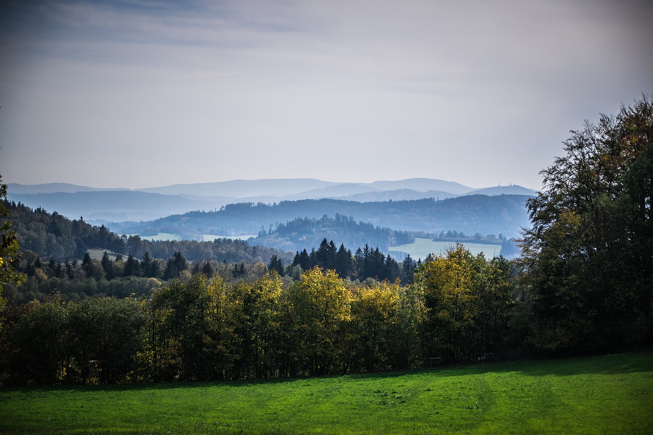 autumn  landscape  panorama free photo