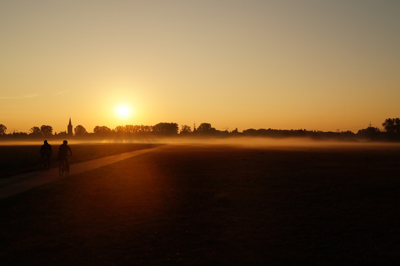 autumn  sunrise  landscape free photo