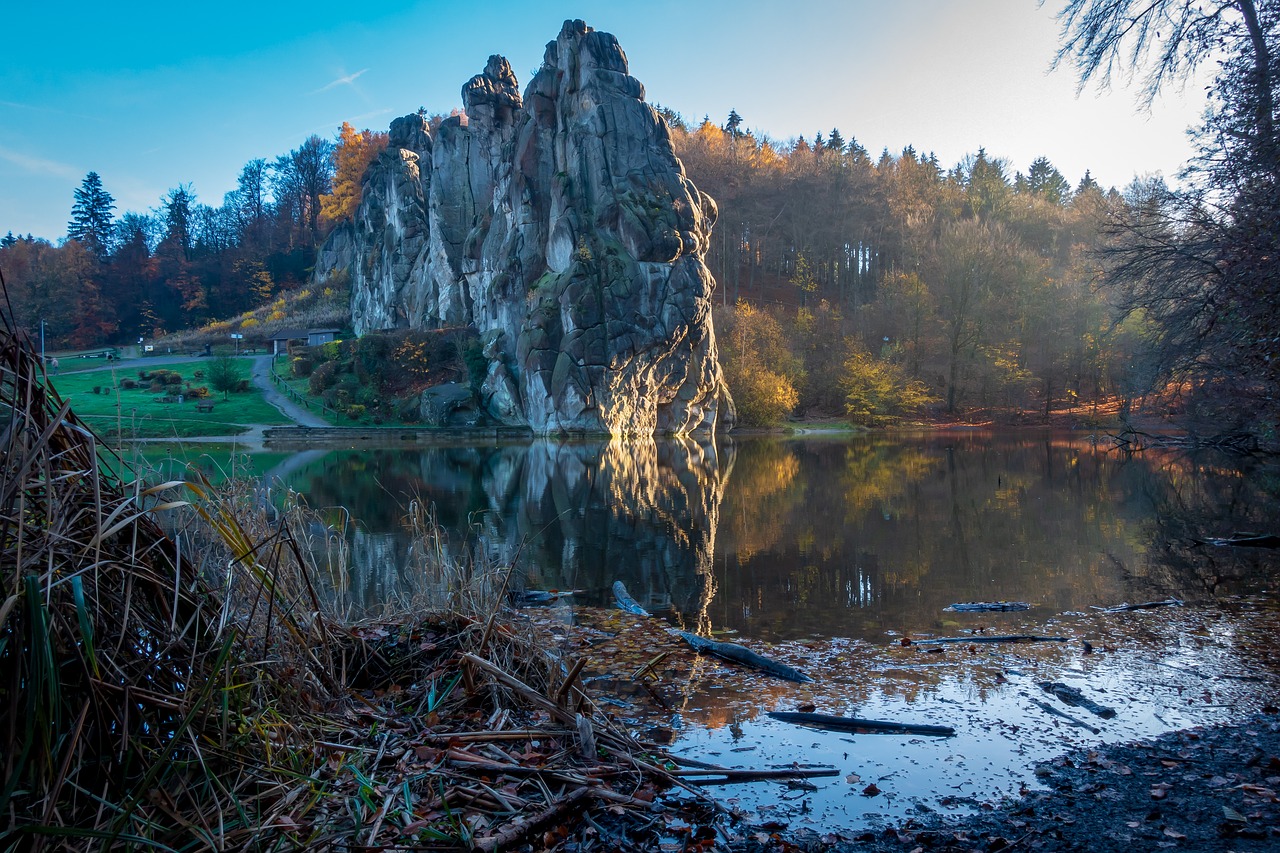 autumn  externsteine  nature free photo